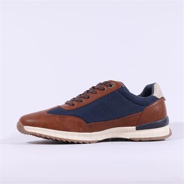 Tommy Bowe Deswal Casual Laced Trainer - Camel Combi